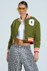 CHILL PILL STUDDED BOMBER
