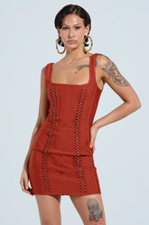 NEVER GOES OUT OF STYLE BANDAGE MINI DRESS