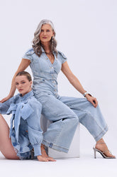 COOL GIRL WIDE LEG DENIM JUMPSUIT