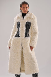 BUY ME ROSES CORSETED FUR COAT