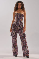 ABOVE THE MIDDLE FLORAL TROUSER
