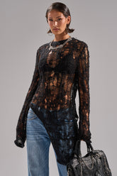 ASYMMETRICAL KNIT SWEATER