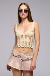 FEEL THE WARM CROCHET TANK