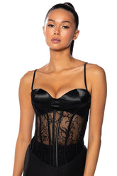 NOT NICE STRAPPY LACE CORSET