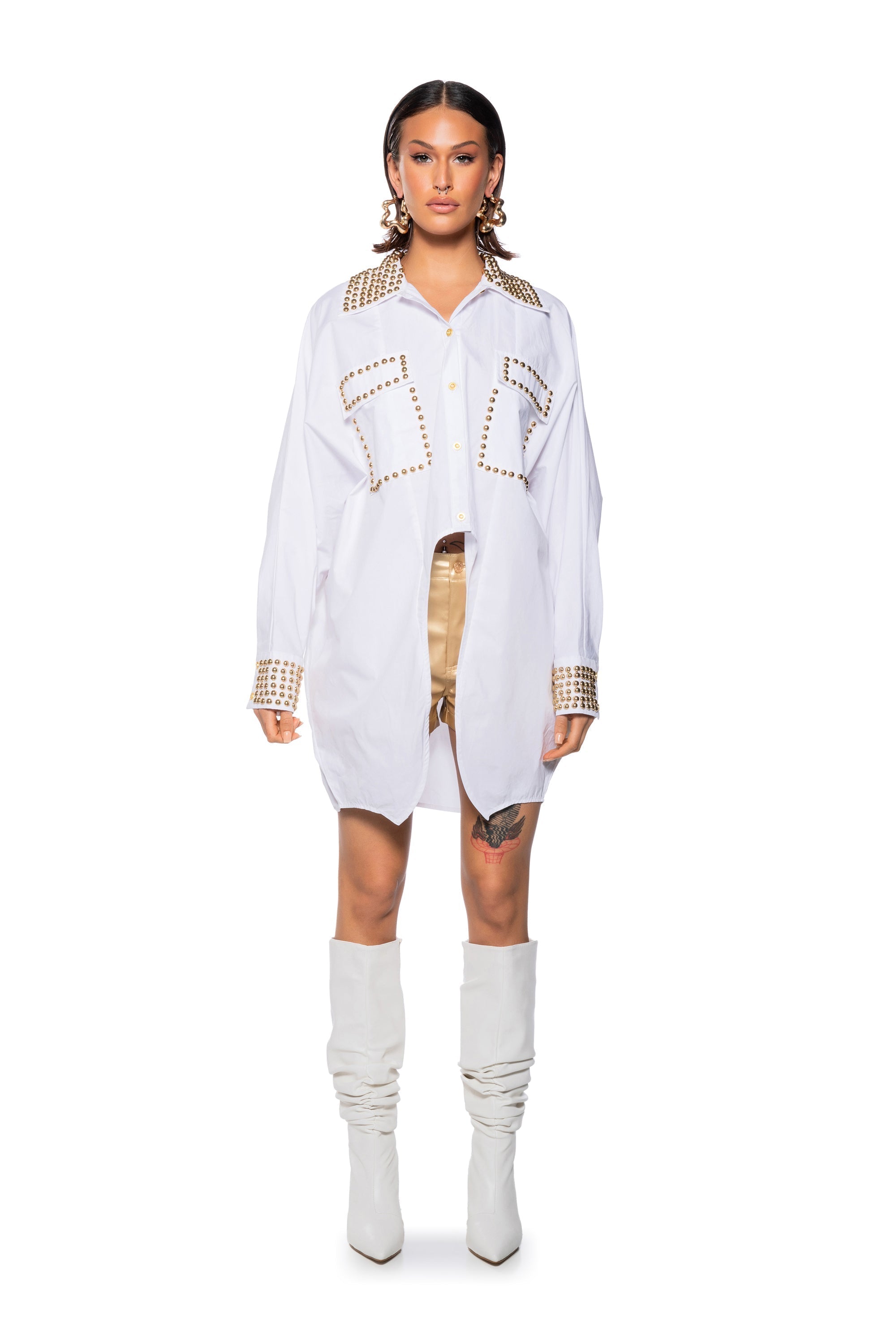 24 CARAT BUTTON DOWN POPLIN SHIRT