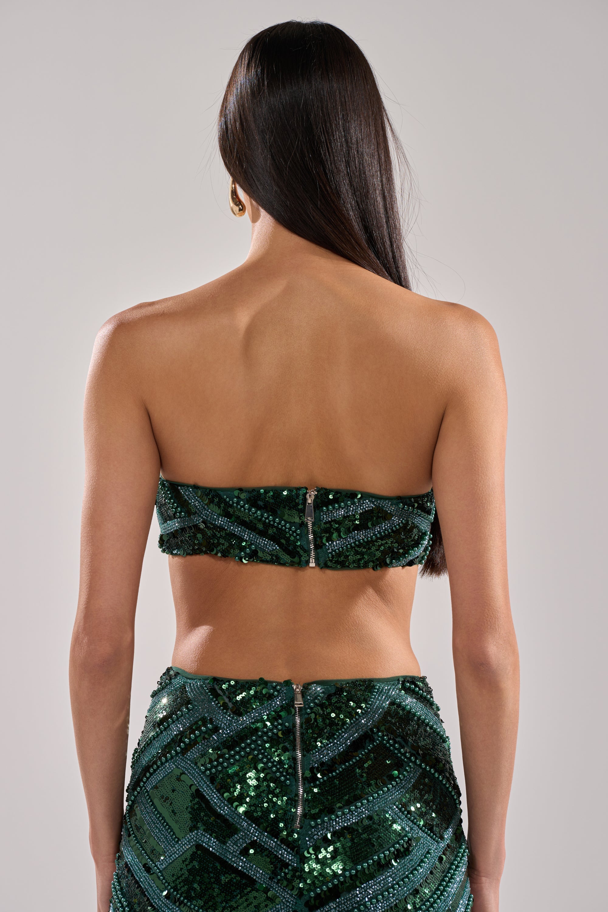 HOTTEST GIRL IN THE CLUB SEQUIN BANDEAU