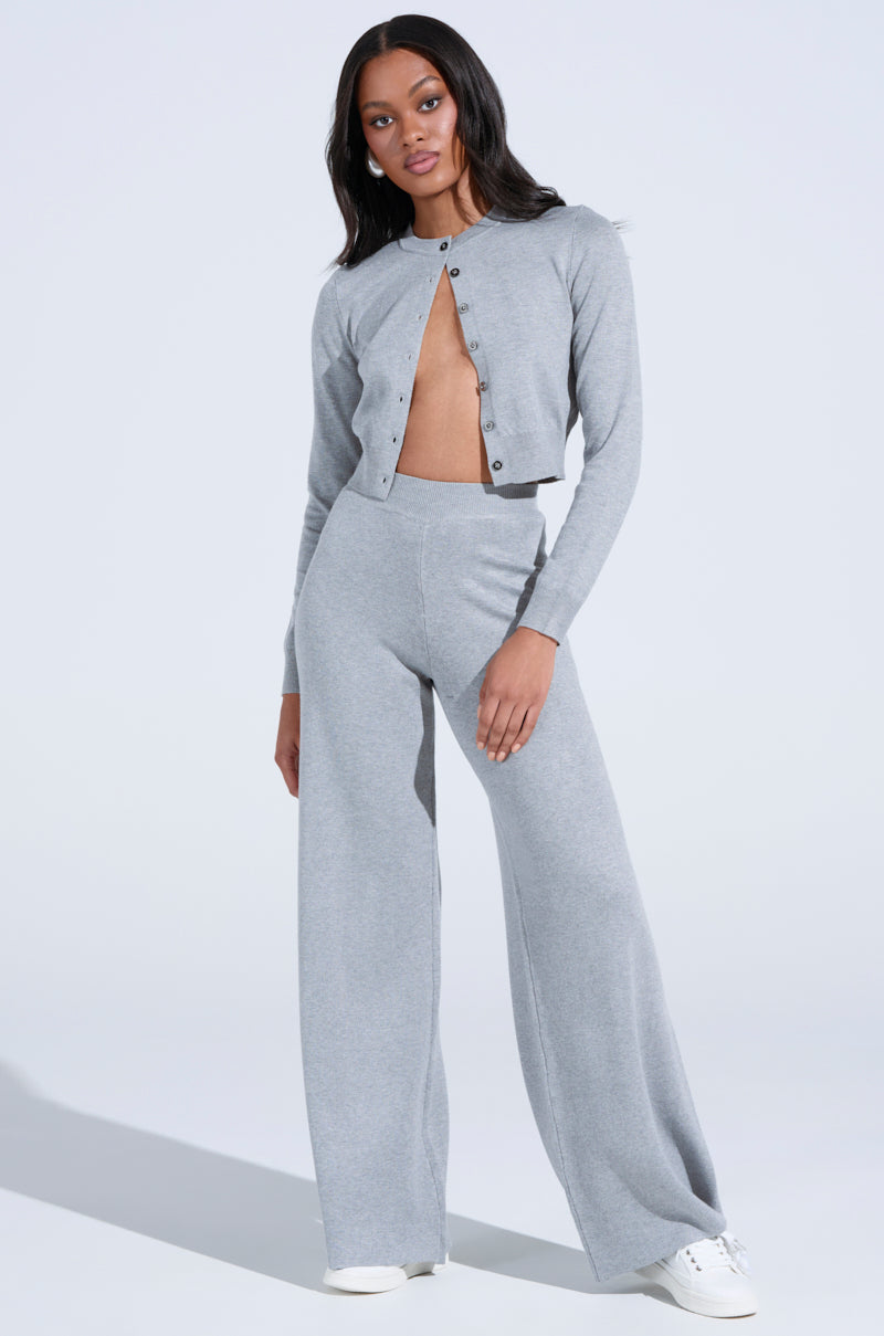 COZY LUXE CREW NECK CARDIGAN