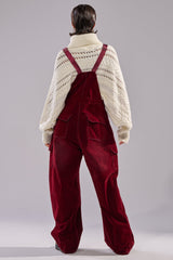 IT'S GIVING VINTAGE VELVET DENIM OVERALLS
