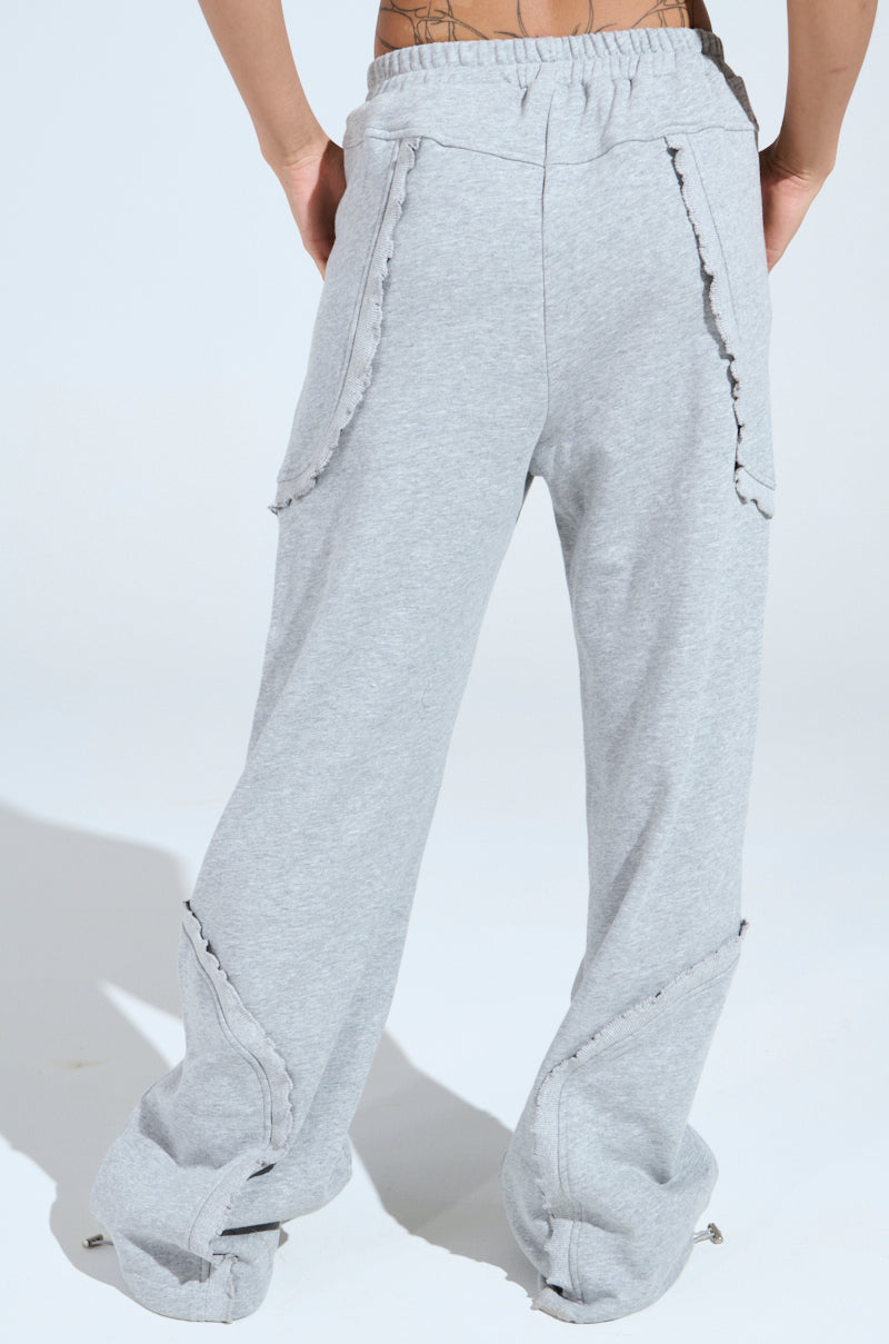 COME CHILL WITH ME WIDE LEG JOGGER