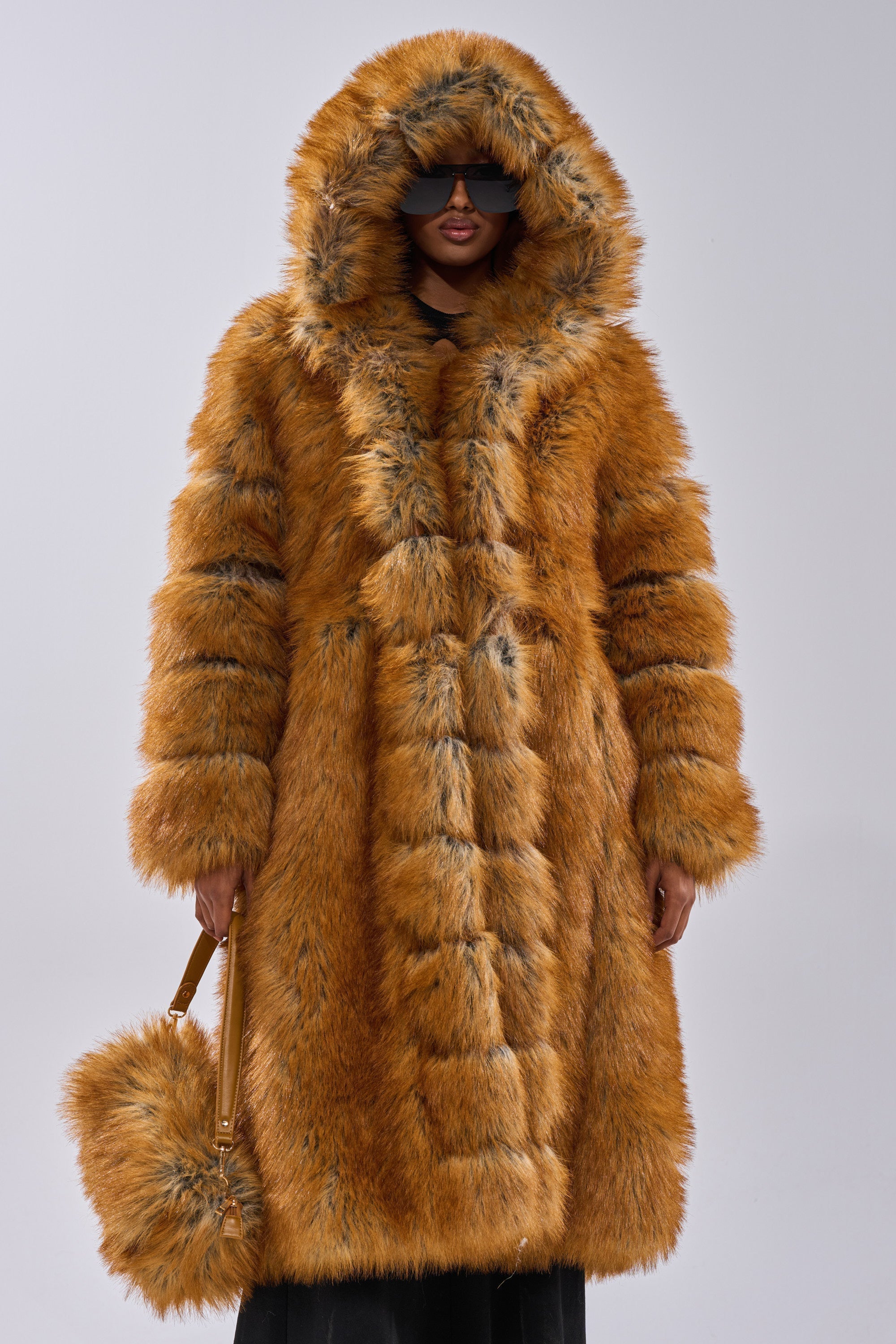 OLD MONEY FAUX FUR COAT