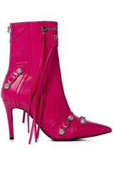 AZALEA WANG BROOKLYN PU BOOTIE IN PINK