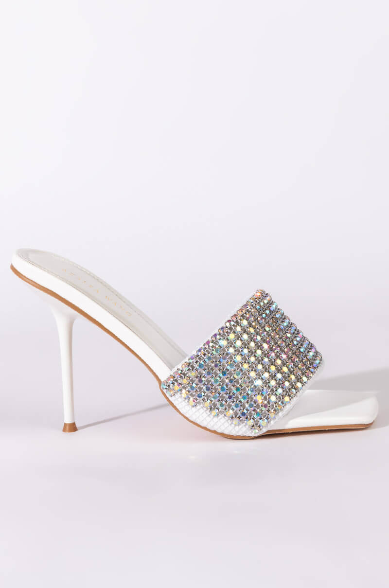 AZALEA WANG DIRTY DANCING STILETTO SANDAL IN WHITE