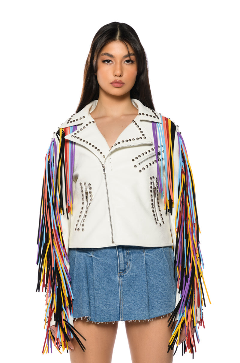 FREE RIDER FRINGE MOTO JACKET