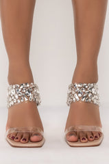 AZALEA WANG GIVE IT ALL UP STILETTO SANDAL IN NUDE
