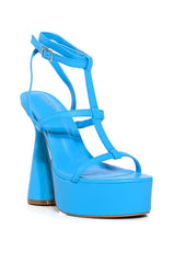 AZALEA WANG HONOLULU CHUNKY SANDAL IN TURQUOISE