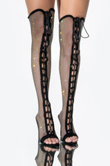 AZALEA WANG NIGHTS LIKE THIS STILETTO BOOT IN BLACK