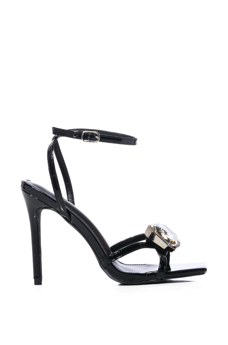 AZALEA WANG QUELLA BLACK STILETTO SANDAL