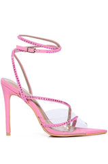 AZALEA WANG SITKA EMBELLISHED STILETTO SNADAL IN PINK