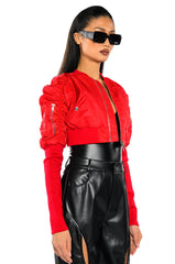 BABBS SKINNY ARM BOMBER JACKET