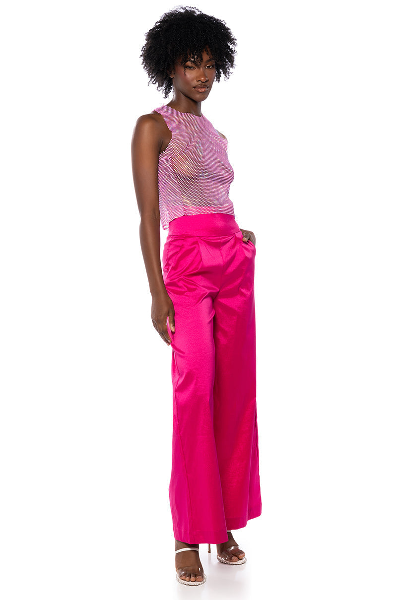 BIG BOOTY HIGH WAIST WIDE LEG TROUSER