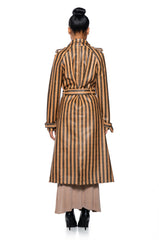BLEEKER STREET STRIPE PU TRENCH