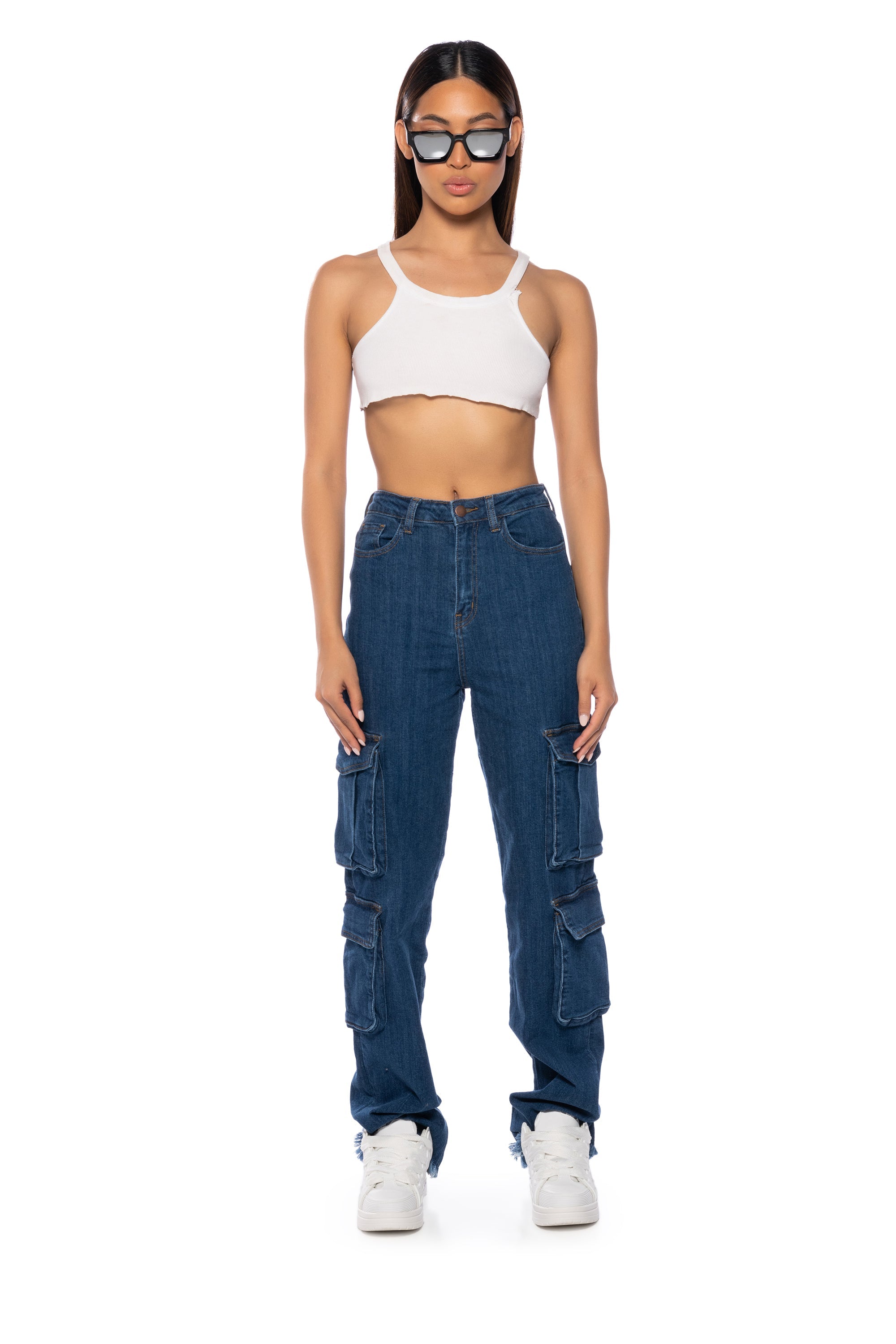 BON SOIR STRAIGHT CARGO JEANS