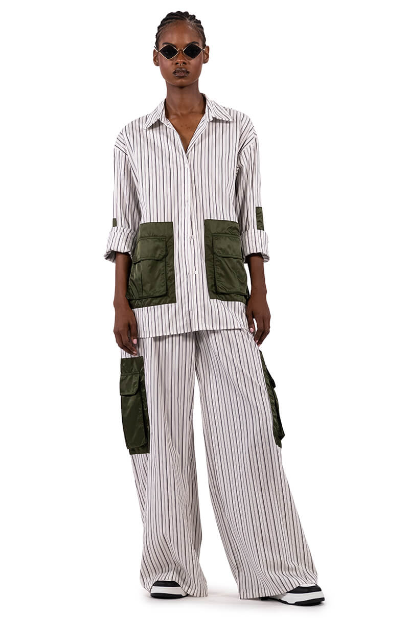 CALLIE CARGO WIDE LEG PANT