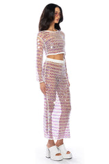 CELINE CROCHET SEQUIN CROP