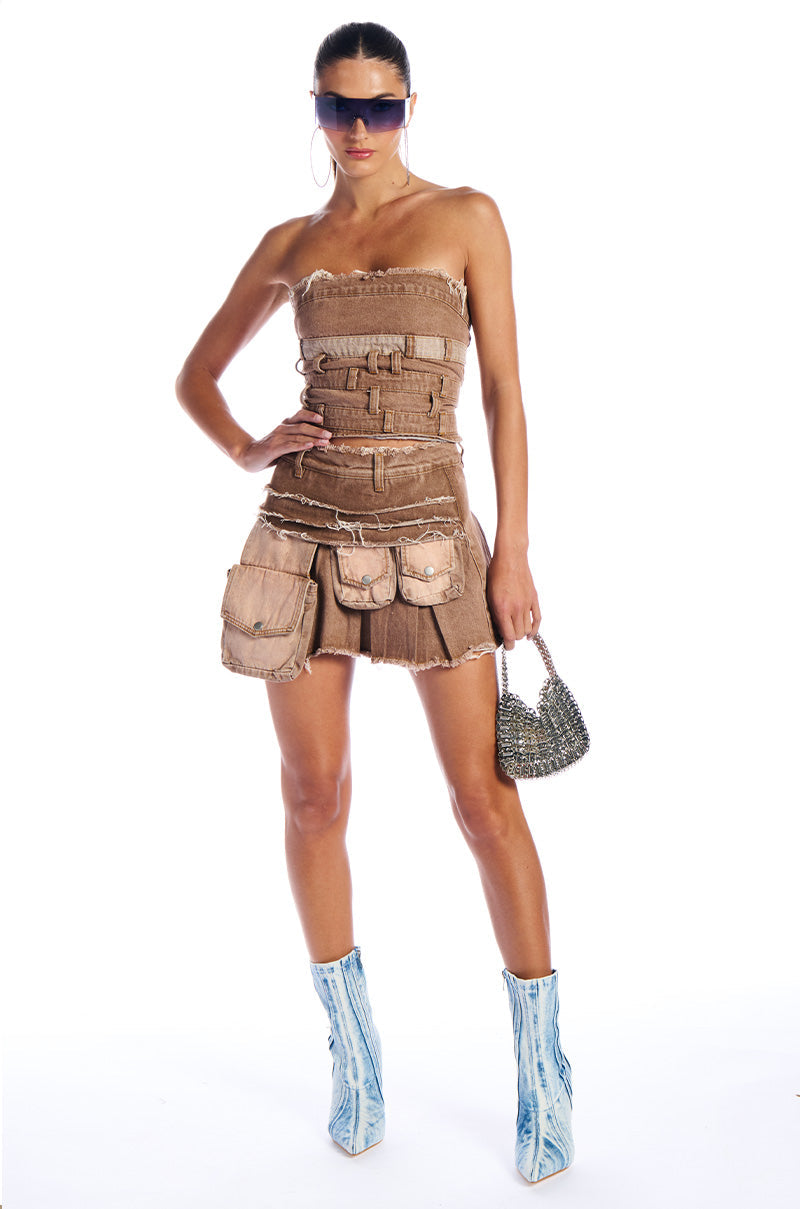 CITY OF ANGELS DENIM CORSET
