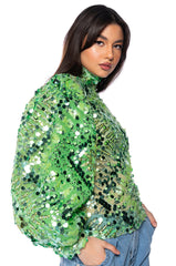 GALAXY EMBELLISHED LONGSLEEVE TOP