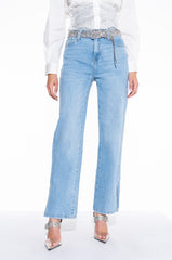 DAD JEANS WITH SIDE SLIT