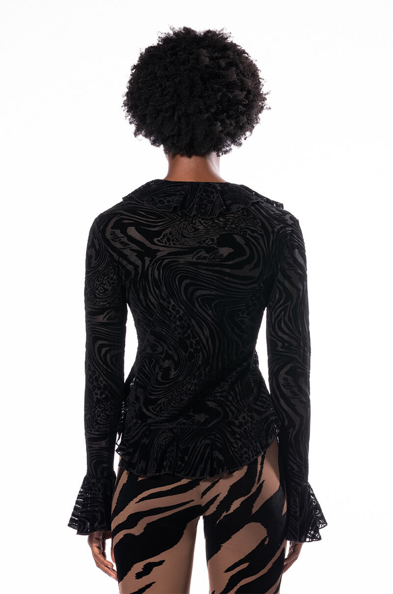 DAYDREAMER LONG SLEEVE TIE BLOUSE