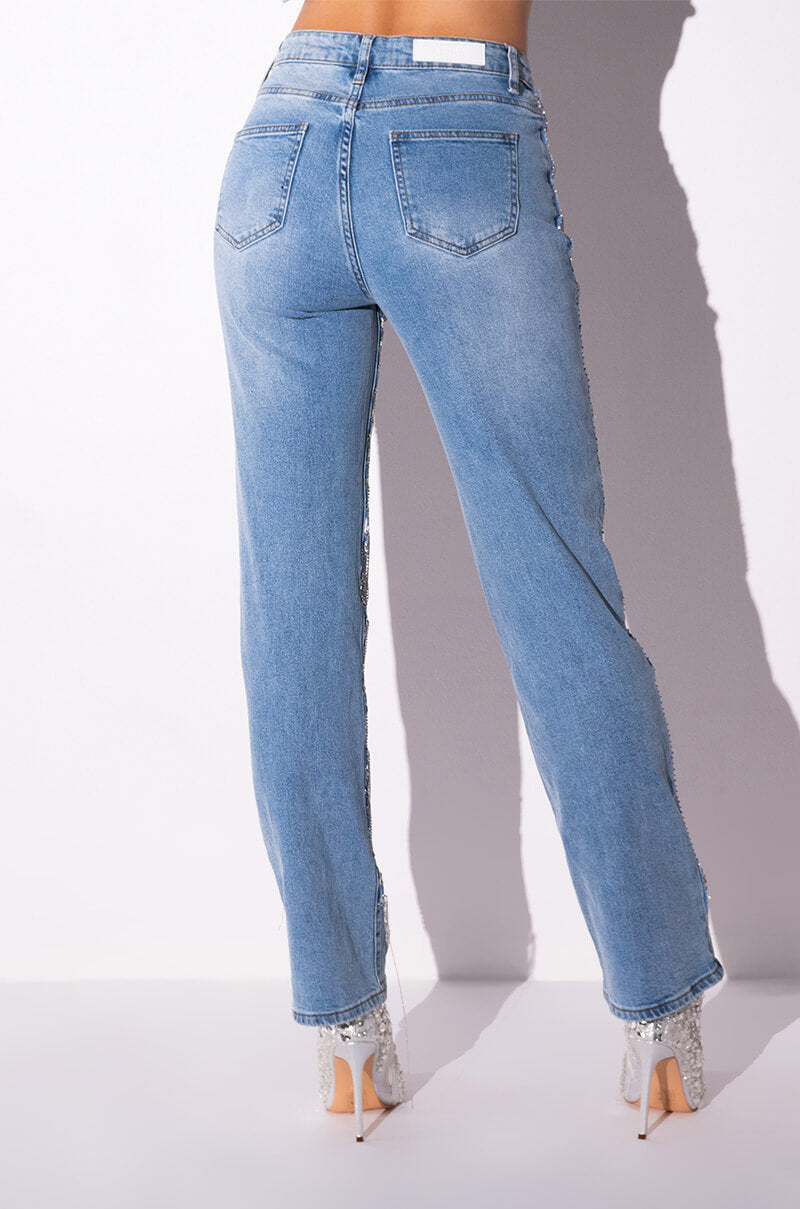 DIAMONDS ARE FOREVER STRAIGHT FIT JEANS