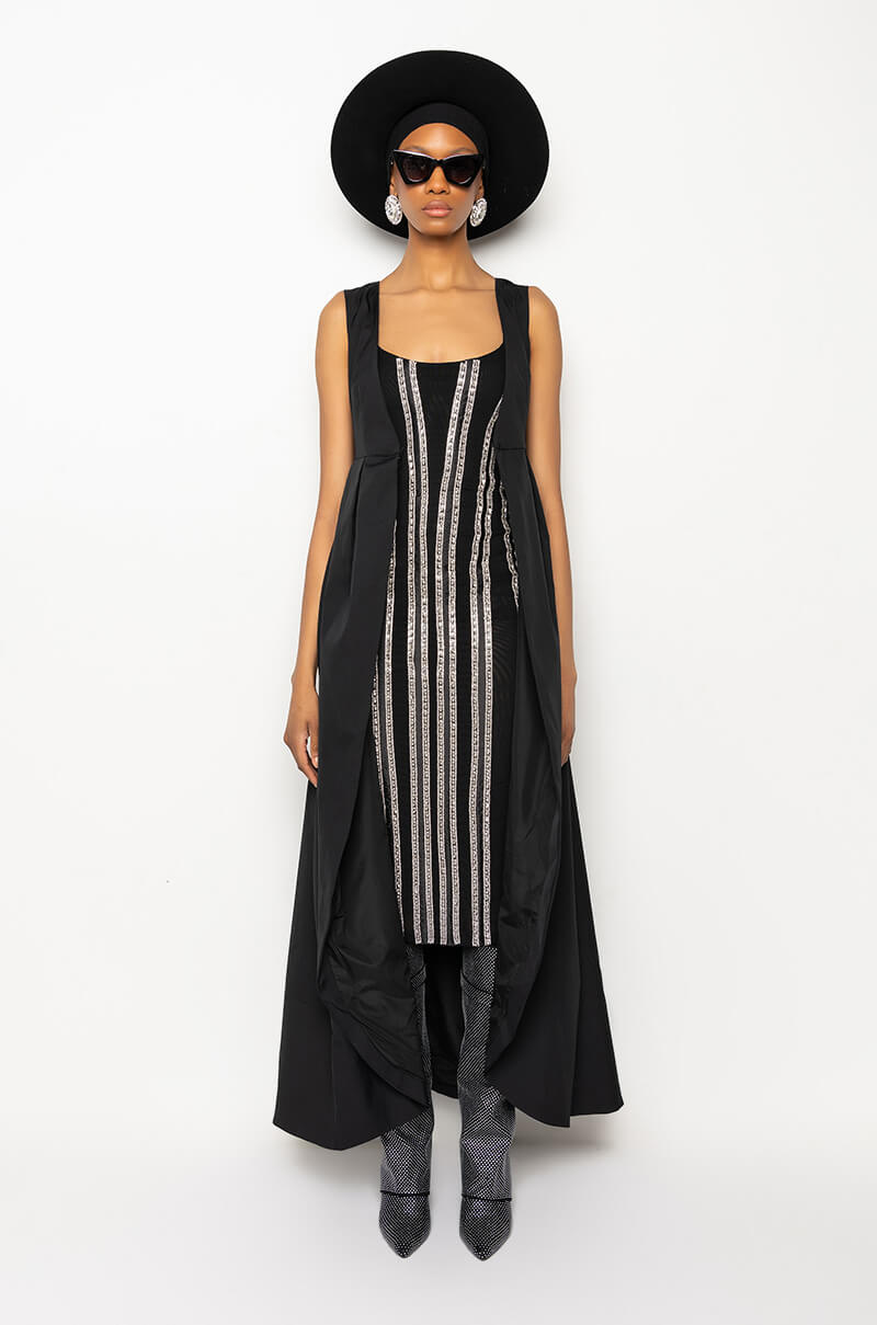 DOWN TO BUSINESS MAXI TRENCH VEST