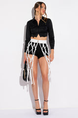 ELENA RUCHED PUFF SLEEVE BLOUSE