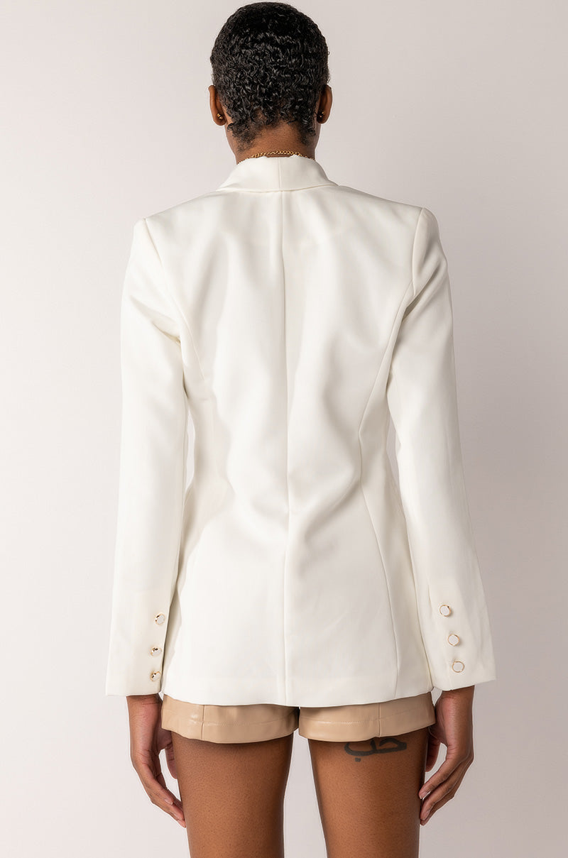 EMPIRE STATE OF MIND WHITE SUMMER BLAZER