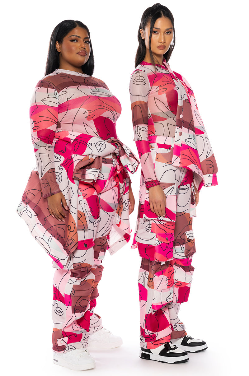 FACES SCUBA PRINTED CARGO JOGGER