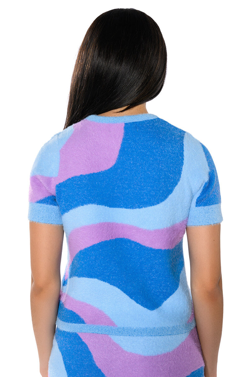FAR OUT SHORT SLEEVE SWEATER