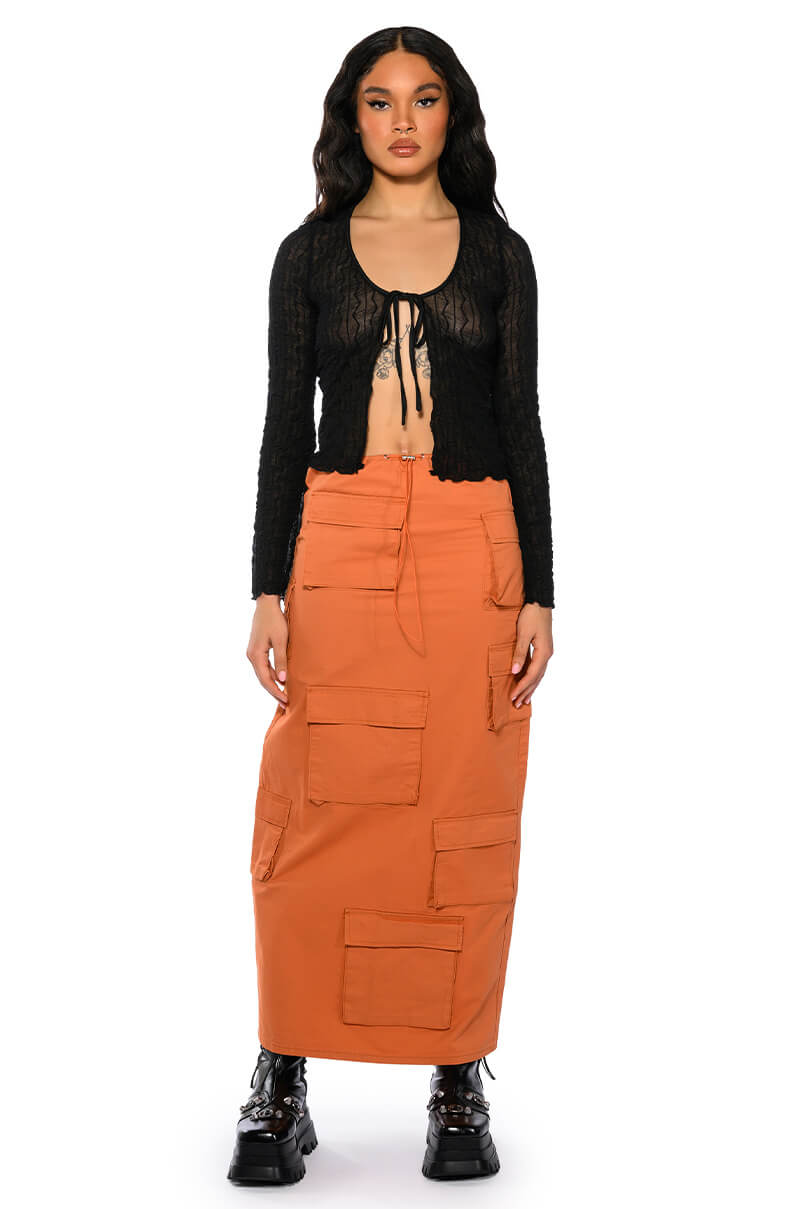 FIELD OF DREAMS CARGO MAXI SKIRT