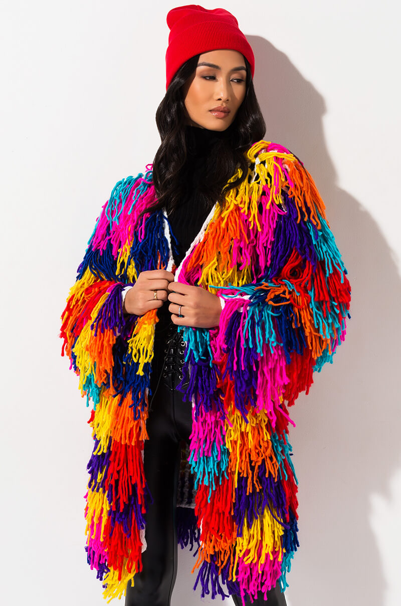 FOREVER TOGETHER FRINGE CARDIGAN