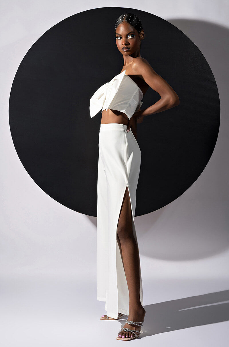 GAME ON WIDE LEG WITH SLITS