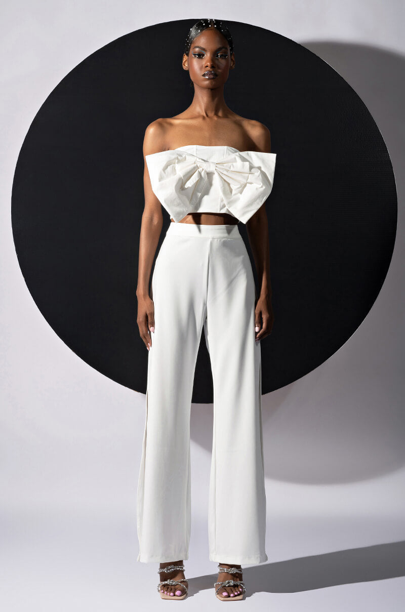 GAME ON WIDE LEG WITH SLITS
