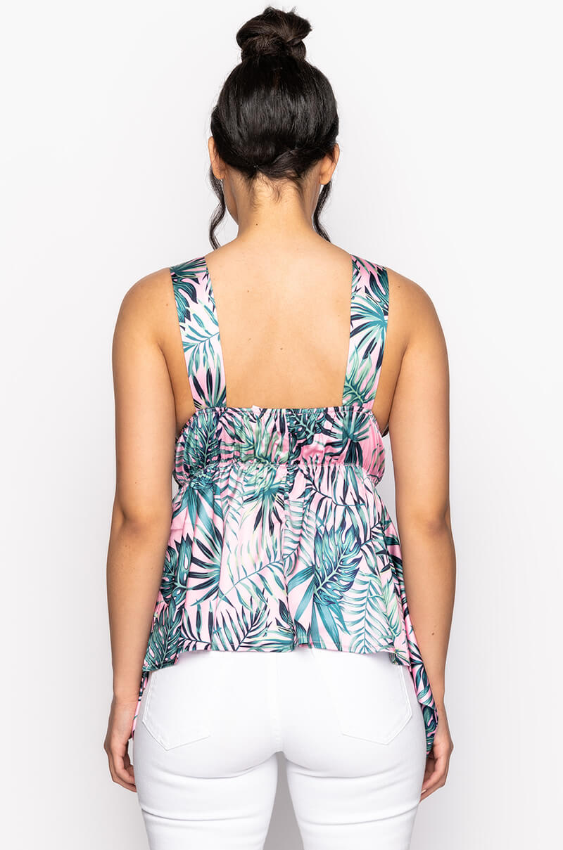 BRITTANY DEEP V SLEEVELESS BLOUSE