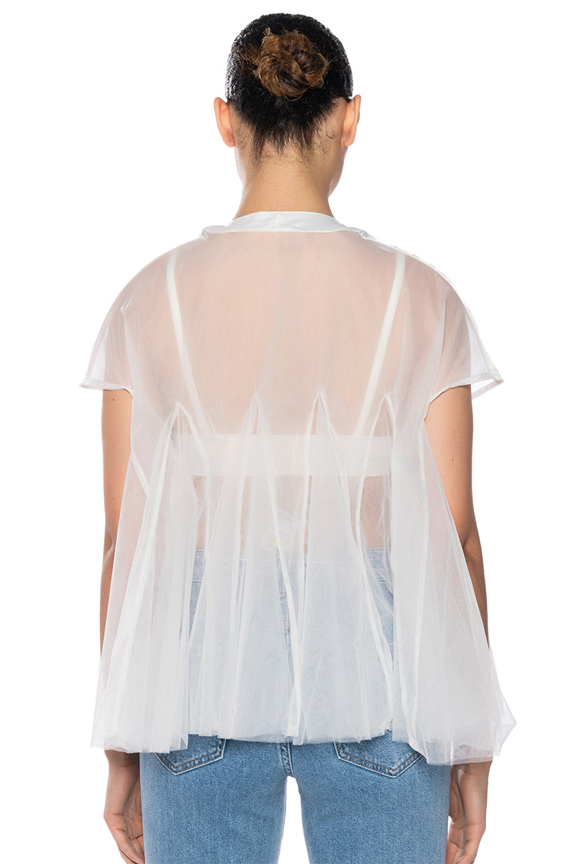 GOODY MESH OVERLAY SHORT DUSTER