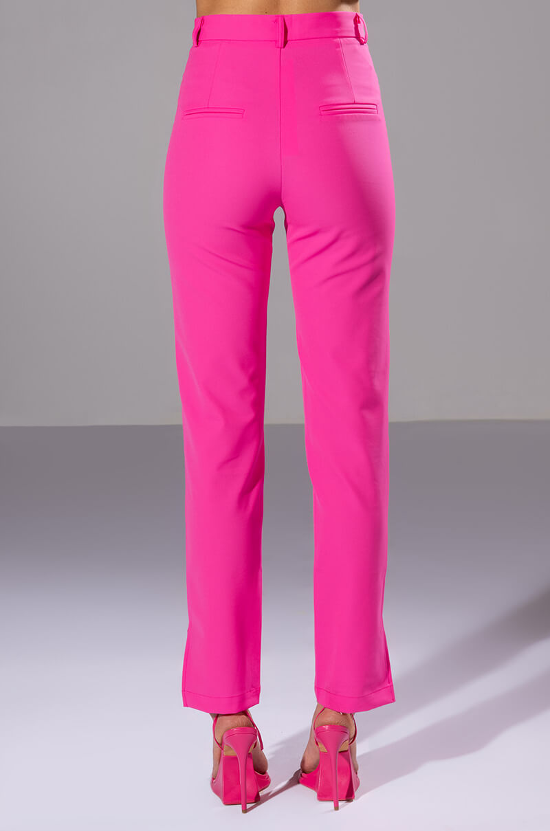 HANSEL HIGH RISE PANTS WITH SLITS