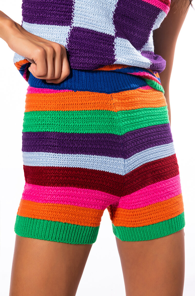 HAPPINESS OVERLOAD CROCHET SHORTS