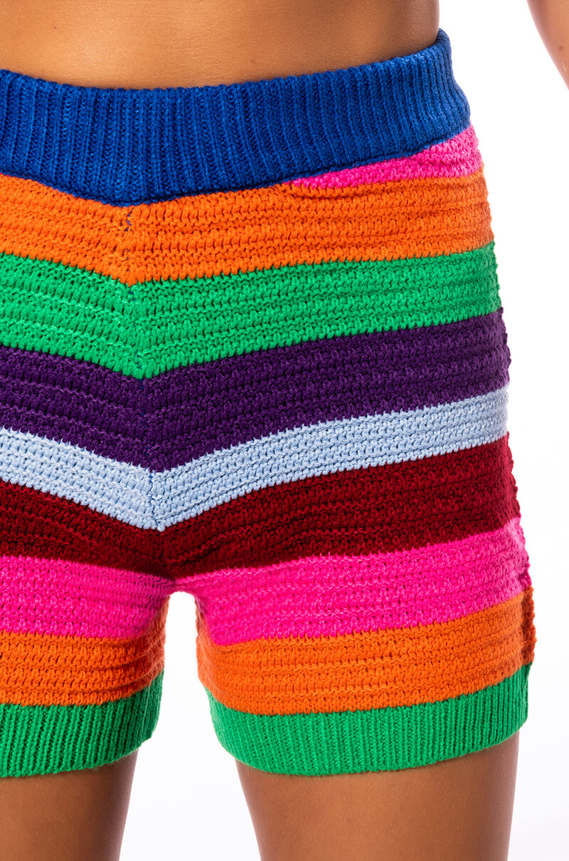 HAPPINESS OVERLOAD CROCHET SHORTS