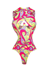 HAPPY DAZE CROSS OVER HALTER BODYSUIT