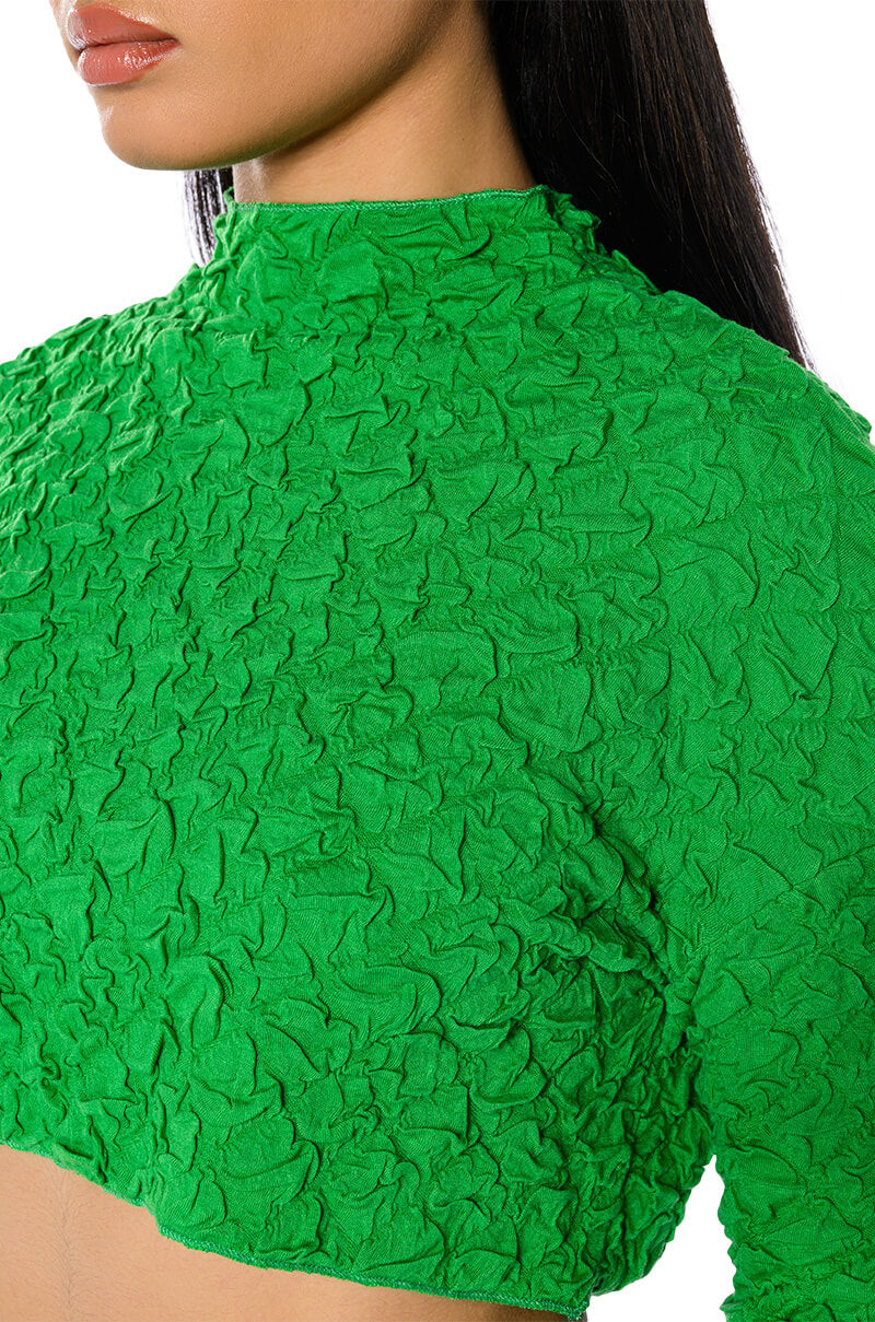 HIGHLIGHT OF YOUR DAY TEXTURED TOP