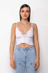 HOUSE PARTY CUTOUT RIB TANK